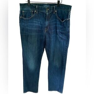 Lucky Brand Men’s 121 Heritage slim fit straight leg dark wash 38x32 jeans